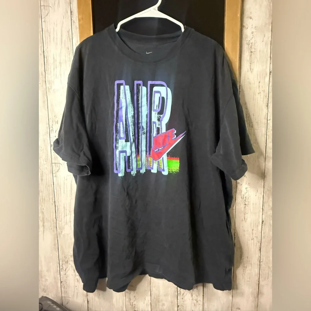 Men’s Nike Air Swoosh Logo Multicolor XXL Black Short sleeve T shirt
